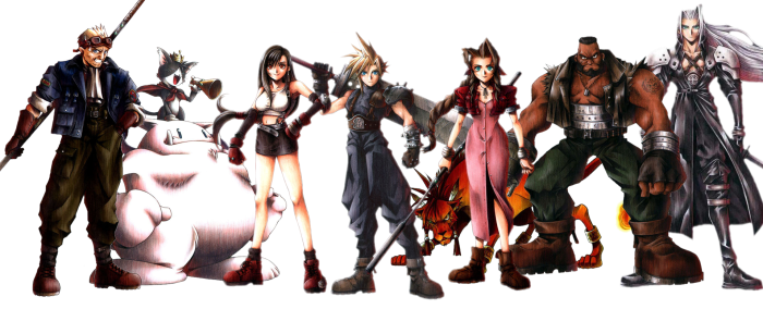 Final Fantasy 7 VII Cast of Playable Characters