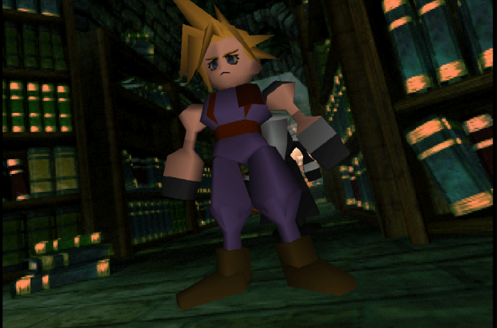 Final Fantasy 7 VII Cloud Character Model Up Close