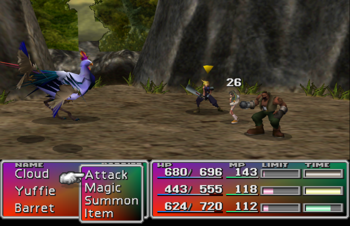 Final Fantasy 7 VII Combat Screenshot