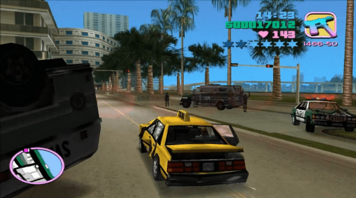 GTA Vice City 'The Job' Taxi Escape