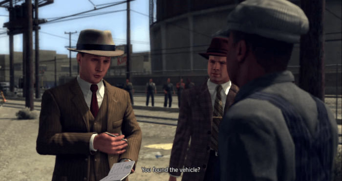 L.A. Noire Investigation Gameplay