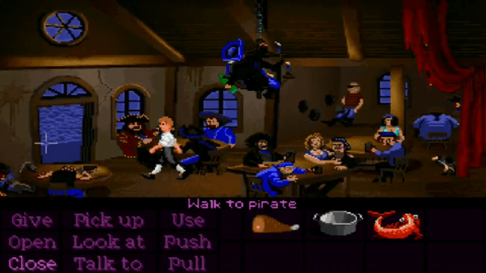 The Secret of Monkey Island SCUMM Bar Gameplay